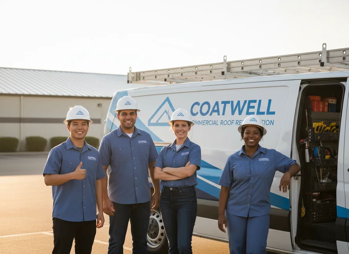 Commercial roof coating company in Somers, IA
