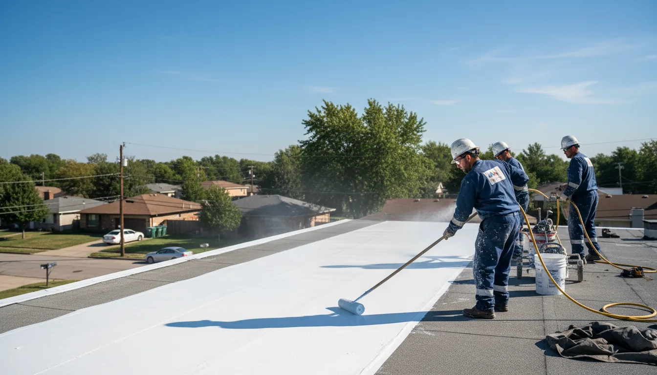 Commercial roof coating in Somers, IA near me